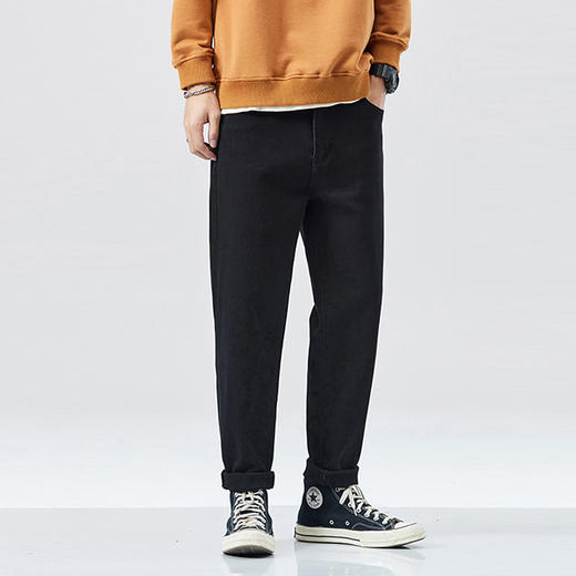 【新款DYG】大依优型大码牛仔裤长裤男舒适弹力休闲简约百搭加肥加大男装胖子裤子 商品图1