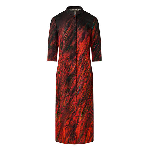 TANGY Collection天意精品2024春季新品100%桑蚕丝真丝气质旗袍连衣裙 L241802 商品图4