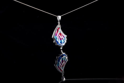 深山集市 蝶衣吊坠项链44cm 商品图2