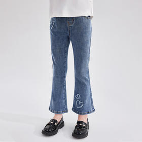 笛莎Deesha 女童裤子2024新款女童牛仔裤