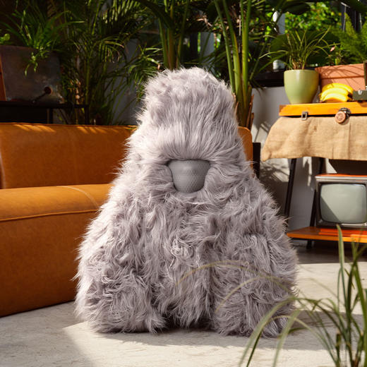 IF SPEAKER 大猩猩音响 灰色 大卫猿猩猩毛绒高保真蓝牙HIFI重低音桌面音响箱 商品图1