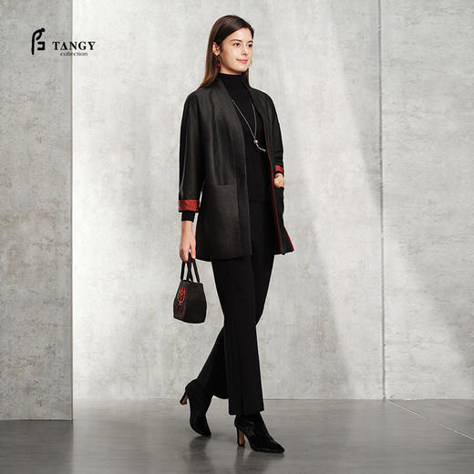 TANGY Collection天意精品2024春季新品国风双面穿外套女 L241003 商品图0