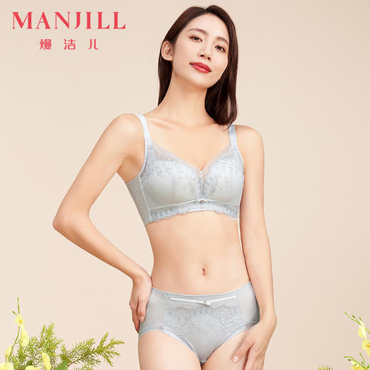 【商场同款】熳洁儿 小胸聚拢调整型文胸云感棉记忆钢圈内衣收副乳秘境花园系列23701301 商品图0