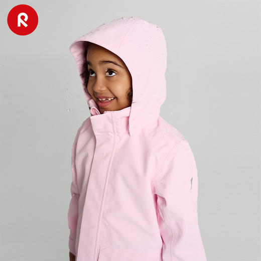 reima男女儿童夹克2024春季新款户外 拒水运动耐磨连帽外套 商品图1