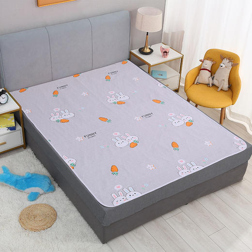 【安全无荧光剂 安睡整晚！】月经垫生理期防水可洗大姨妈垫子专用，防漏例假经期小床垫双面可用 适用不同季节！ 商品图7