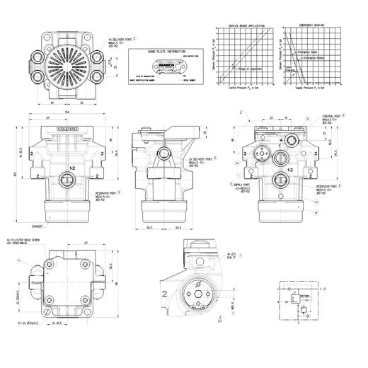 紧急继动阀（6口）三桥同步阀威伯科WABCO9710020600 商品图6