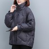 棉服女2023年新款冬季妈妈短款宽松大码加厚羽绒棉袄立领棉衣外套 商品缩略图0