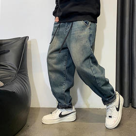 徐太浪美式复古蓝色牛仔裤男春秋新款百搭高级感潮牌潮流直筒裤