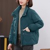 羽绒服女短款2023新款中年妈妈休闲宽松面包服轻薄白鸭绒保暖外套 商品缩略图0