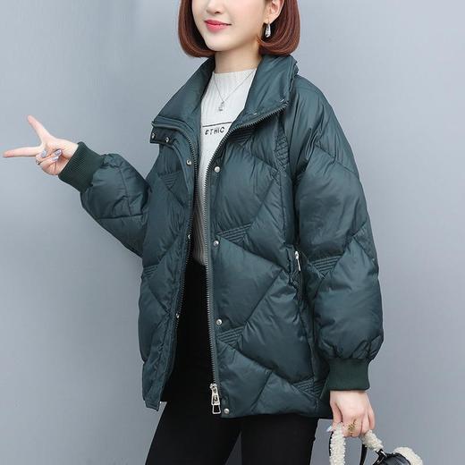 棉服女2023年新款冬季妈妈短款宽松大码加厚羽绒棉袄立领棉衣外套 商品图2