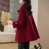 红色毛呢外套女短款2023年秋冬新款女装感小个子气质宽松呢子大衣 商品缩略图3