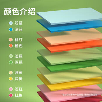 得力（deli）A4 80g10色混装复印纸彩纸 彩色打印纸 儿童手工折纸幼儿园剪纸 100张/包 7757【经典热销】 商品图2