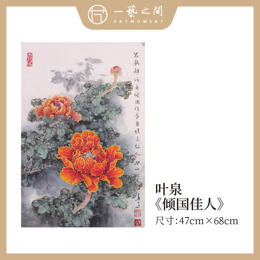 叶泉 2.7平尺竖屏 花鸟画原作 47x68CM 《耐久黄花是故人》《倾国佳人》手绘纸本宣纸国画作品 本期直播特供2张，优惠售完即止！[现货包邮] 商品图4