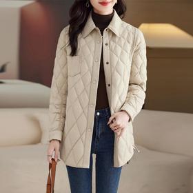 羽绒服女秋冬2023新款中长版小个子轻薄欧货时尚气质显瘦外套