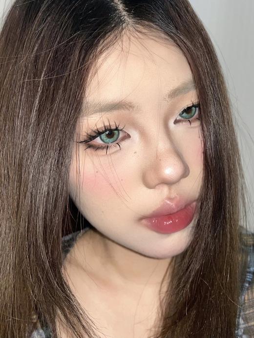 pfgirlcon 半年抛 绿玛瑙 直径14.5mm着色13.95mm 商品图5