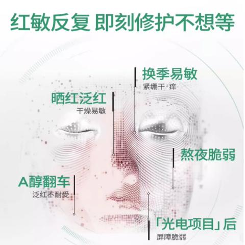 润百颜屏障调理面膜 （白纱布面膜升级款 2.0版本 ）30ml*5片/盒 商品图3