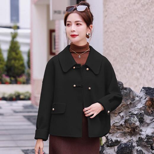 小香风短双面羊毛呢大衣外套女2023新款显瘦气质小个子洋派加绒冬 商品图3