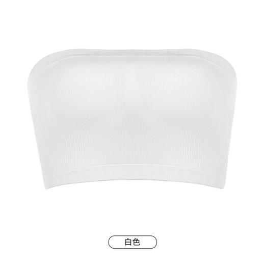 都市丽人抹胸女无缝面料背心无尺码半固定模杯一字抹胸无钢圈无排扣LV4AA5 商品图8
