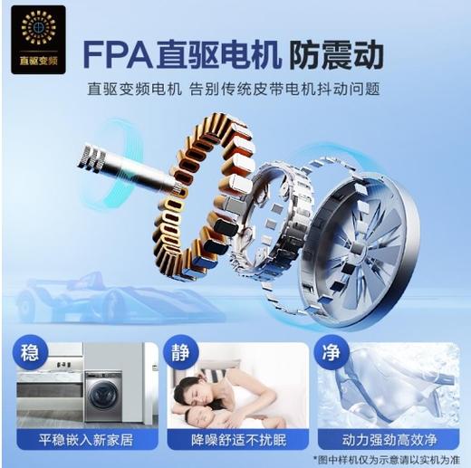 海尔（252053）海尔精华洗2.0直驱变频滚桶洗衣机058全自动10KG一级能效智能投放除菌除螨家用洗衣机 洗烘一体+智投+直驱晶彩屏G10058HBD12S 商品图5