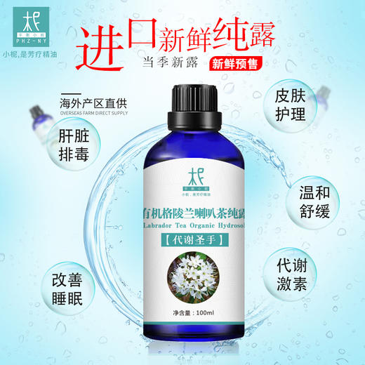 【预售】有机格陵兰喇叭茶纯露 2025当季新露 加拿大进口新鲜纯露 原产地直供 商品图4