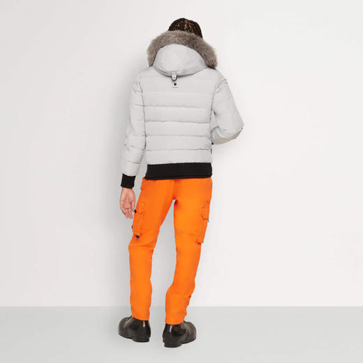 MOOSE KNUCKLES 男士金属驼鹿指节徽标绗缝连帽羽绒服 浅灰色 M33MB014S 1181 商品图2