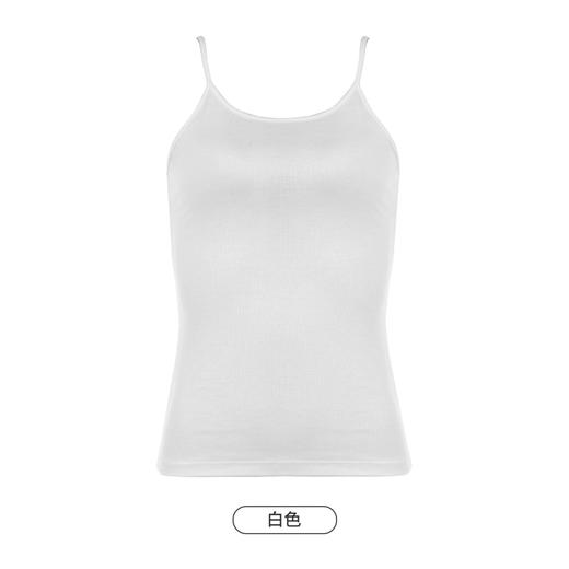 都市丽人吊带背心女人棉细罗纹背心无罩杯无钢圈无排扣LV4AA2 商品图8
