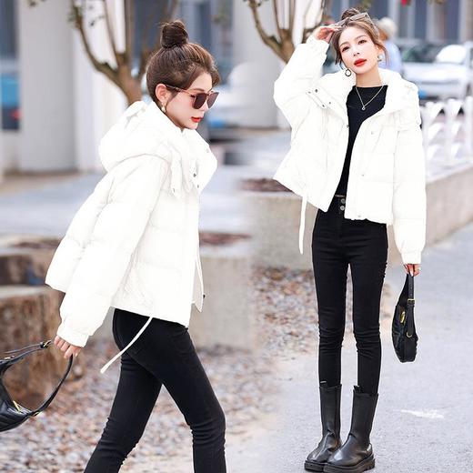 短款羽绒服女2023冬新款小个子欧货时尚休闲宽松加厚白鸭绒面包服 商品图1