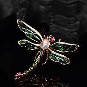 【腾飞】空窗珐琅蜻蜓胸针-XZ12311027