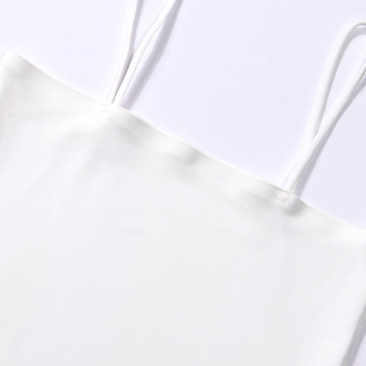 都市丽人吊带背心女锦纶冰丝背心无罩杯丝质吊带背心无钢圈无排扣LV4AA7 商品图5