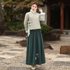 新中式汉服日常中国风马面裙夹棉加厚套装改良旗袍MLS107 商品缩略图4