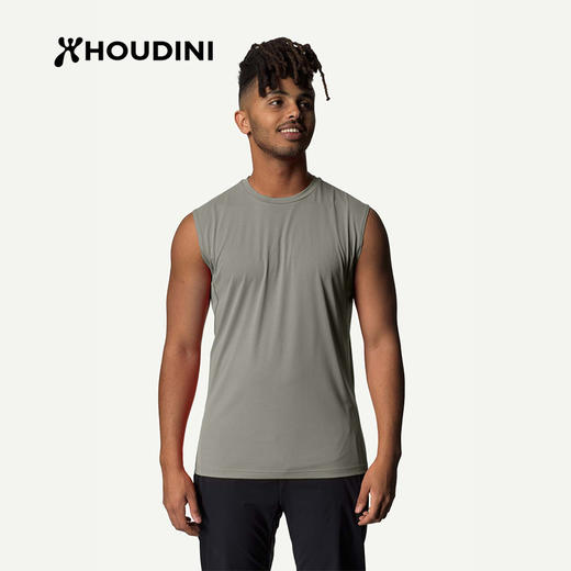 HOUDINI胡丁尼 Pace Air Tank 空速 男款户外透气轻量速干无袖背心860021 商品图2
