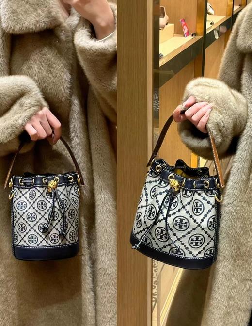 TB代工厂心水招财包 经典款拼皮小水桶包 商品图3