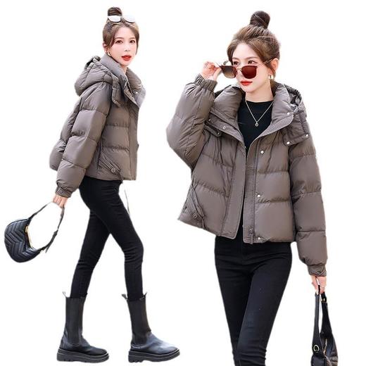 短款羽绒服女2023冬新款小个子欧货时尚休闲宽松加厚白鸭绒面包服 商品图4