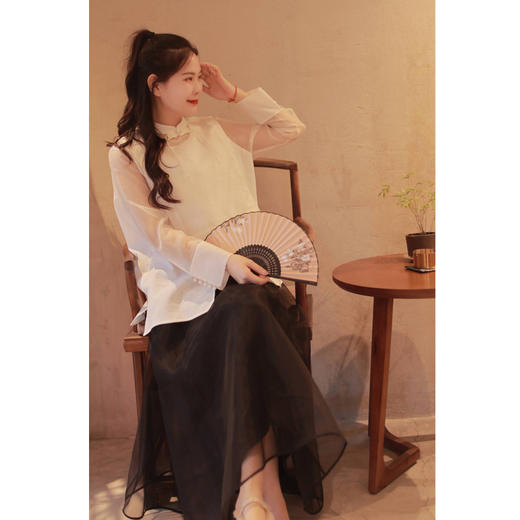 套装（套头马甲24704176-山矾+圆领小衫24710177-山矾） 商品图0