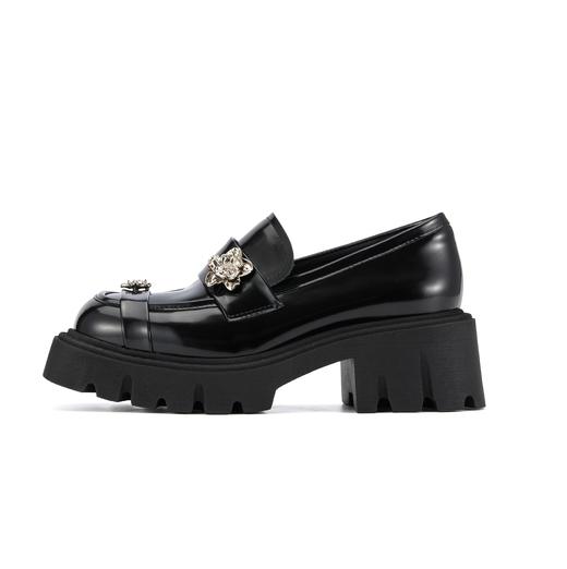 westory2024年春季新款厚底镶钻方头乐福鞋S24AM57561 商品图1