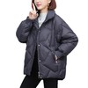 棉服女2023年新款冬季妈妈短款宽松大码加厚羽绒棉袄立领棉衣外套 商品缩略图4
