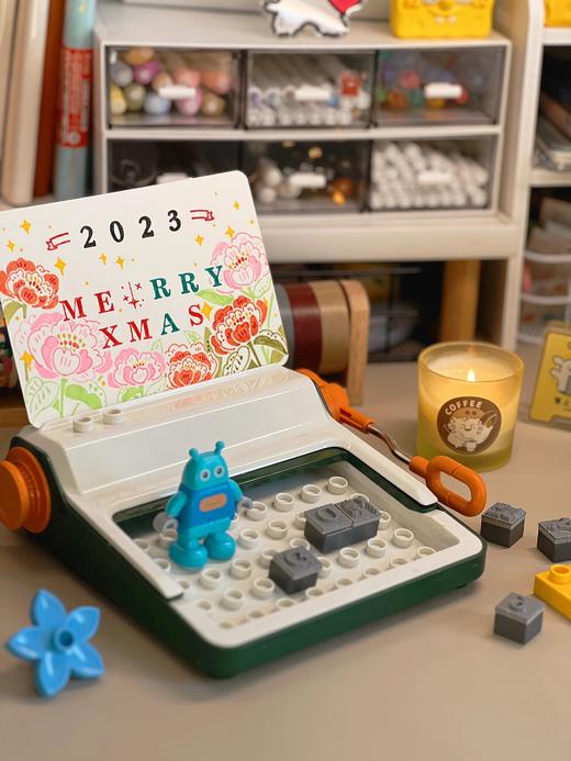 【欢乐客活字印刷机】🍕用潮玩的方式重拾活字印刷💥DIY 贺卡、明信片、书签、装饰画、便利贴、手账、备忘录…… ✅印刷玩法+盖章玩法，轻松上手 商品图1