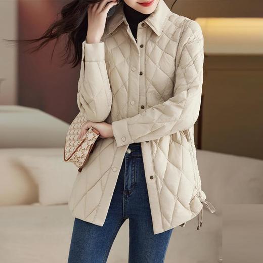 羽绒服女秋冬2023新款中长版小个子轻薄欧货时尚气质显瘦外套 商品图3