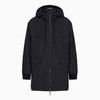 EMPORIO ARMANI 阿玛尼 男士不对称下摆尼龙双面连帽羽绒服 深蓝色 6R1L95 1NHMZ 0920 商品缩略图0