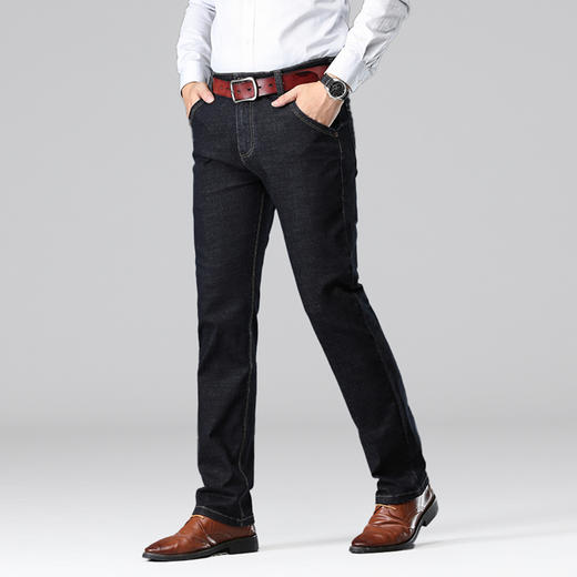 【新款DYG】大依优型大码牛仔裤直筒长裤男舒适弹力休闲商务简约百搭加肥加大男装 商品图1