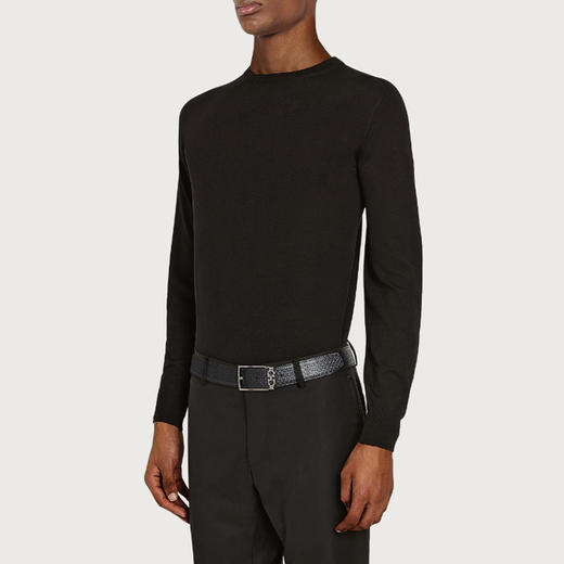【二】FERRAGAMO 菲拉格慕 男士可双面调节 Gancini 腰带 黑色 67 A037 718382 商品图3