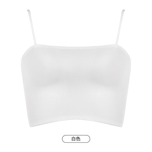 都市丽人吊带背心女锦纶冰丝背心无罩杯丝质吊带背心无钢圈无排扣LV4AA7 商品图7