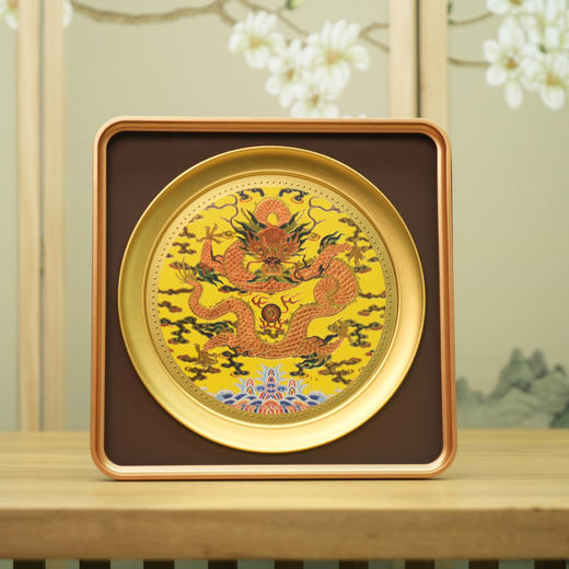 《皇锦龙盘》 2024龙年礼 龙盘摆件 商品图4