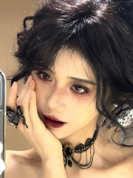 mimipark半年抛 沉沦粉海雾/夜吻维纳斯 蓝/沦陷红酒祭/ 睡眠艺术家 灰  14.5mm 非离子 【只建议健康眼戴！！】 商品图2