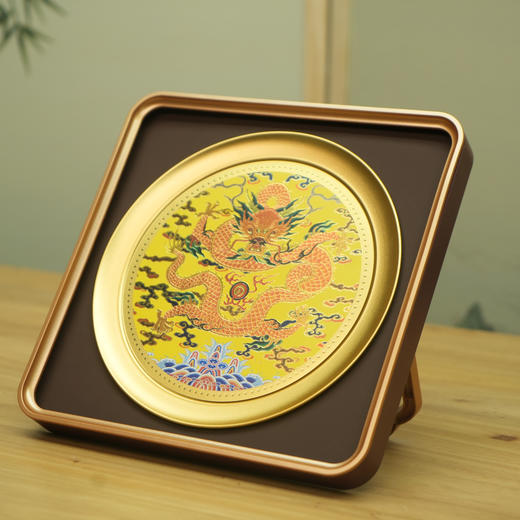 《皇锦龙盘》 2024龙年礼 龙盘摆件 商品图2