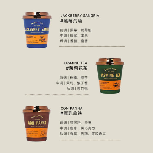 三时系列香薰蜡烛早咖午茶 夜半微醺 商品图1