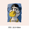潮牌个性文艺鸭新款图案热转印戴眼镜鸭子A级过粉耐水洗胶印白墨烫画 商品缩略图1