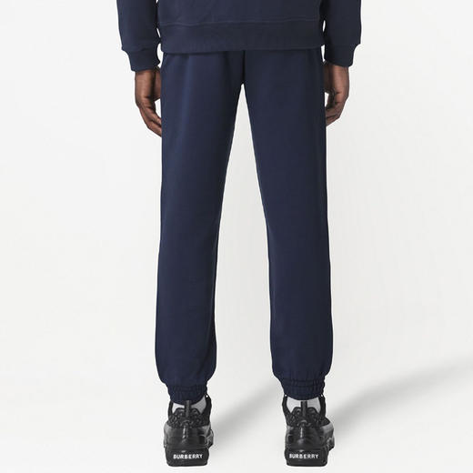 BURBERRY 巴宝莉 男士条纹细节棉质休闲运动裤 黑色 8035882 A1222 商品图2
