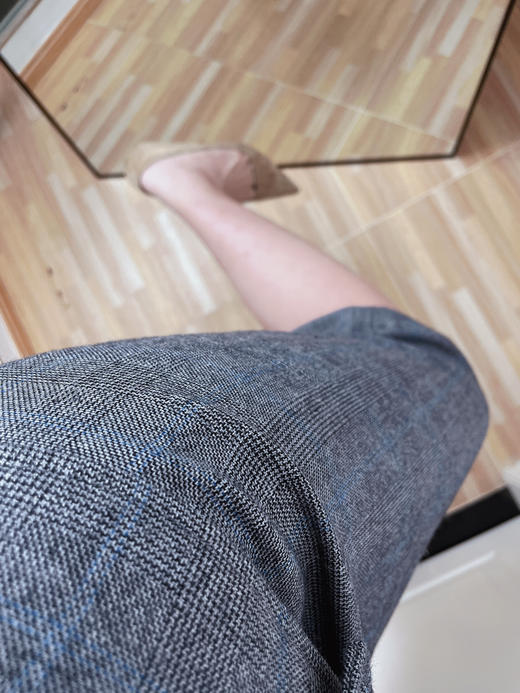 威尔士亲王格灯罩款 “卡夫卡”复古职场套J7401632C颈袖添香春秋季气质女神范经理职业装女套装正装西装套裙J7401632C 商品图1