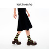 [捡漏价]lost in echo2024春季新款设计师品牌圆头厚底水流纹理粗跟玛丽珍 商品缩略图1